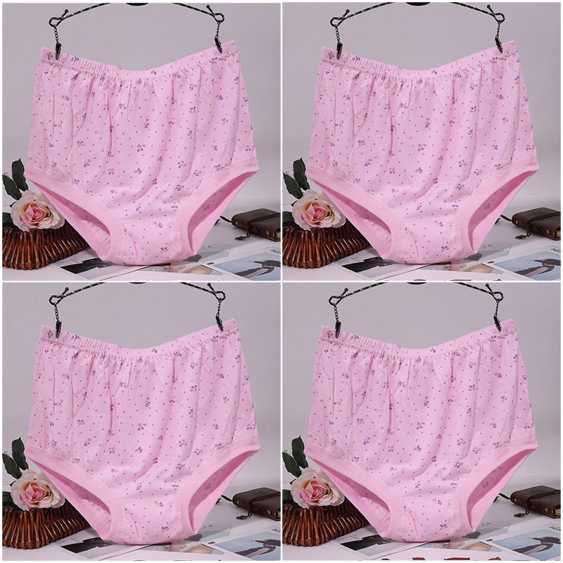 Underpants Shorts Elderly Old Lady Plus Size Cotton 70 Year Old Underwear Big Mother-In-Law Female Mother High Waist Grandma - Image 1
